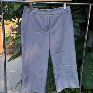 Briggs New York Blue Striped Cropped Pants